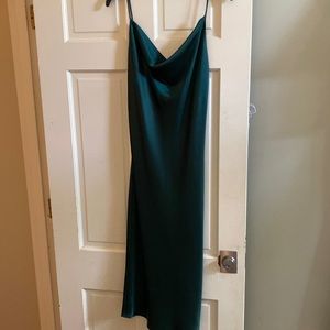 Petal and Pup satin emerald dress